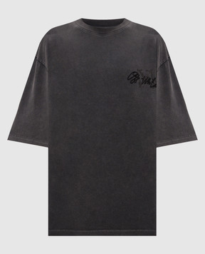 Off-White Gray Stroke 2 Arrow T-shirt 44MAA120F26J00I