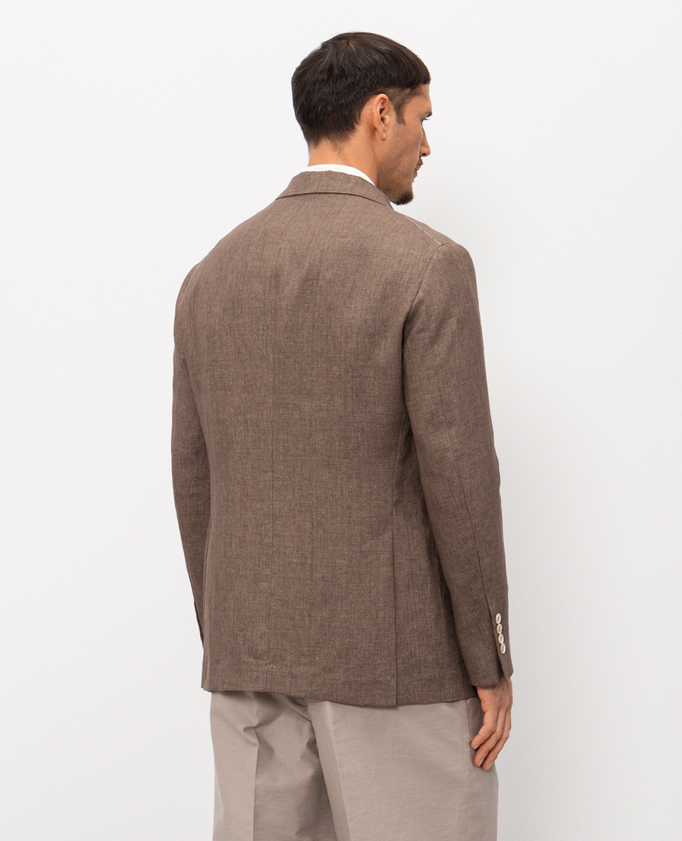 

Brown linen jacket Brunello Cucinelli