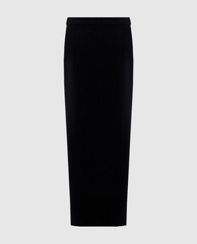 Twinset Black ribbed skirt 262AP3103