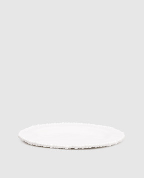 Baci Milano Pearl White Dinner Plate PL1COL01