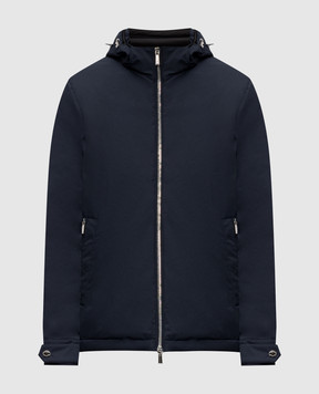 MooRER Blue down jacket ALBINI ALBINISTP