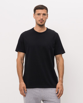 JW Anderson Black T-shirt with monogram embroidery JT0331PG1937