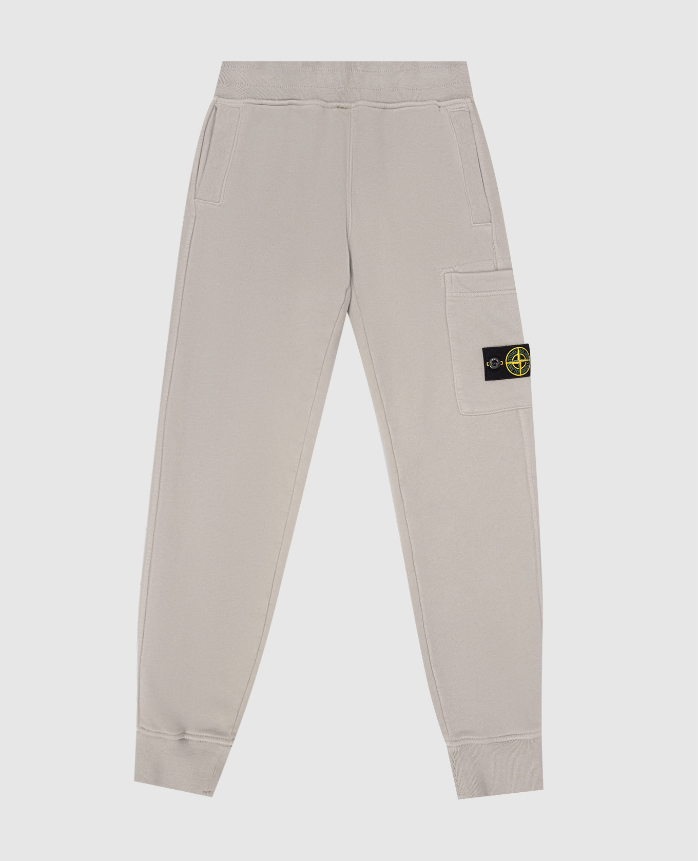 

Kids' grey joggers with logo patch Stone Island