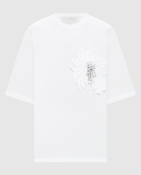 3.1 Phillip Lim White T-shirt with applique S26110380PJB
