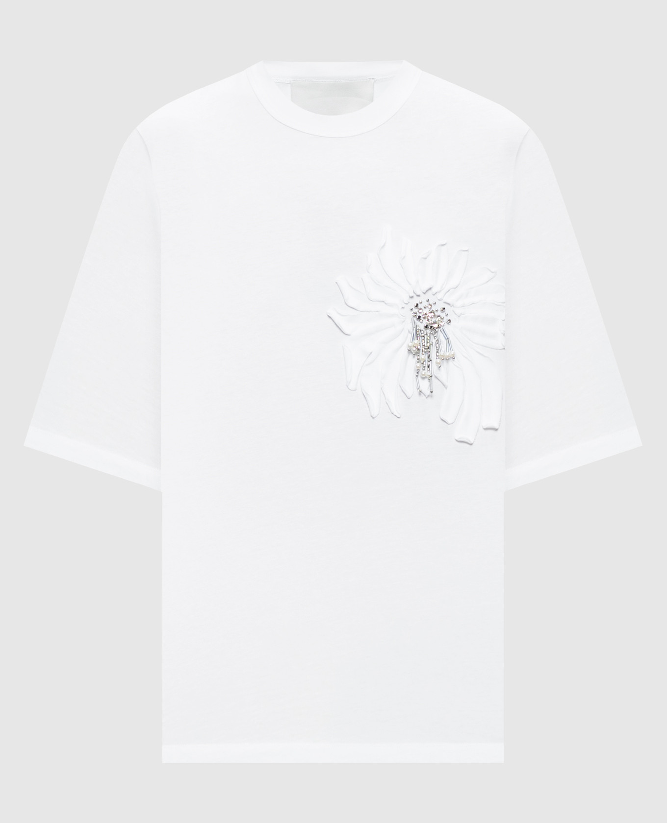 White T-shirt with applique