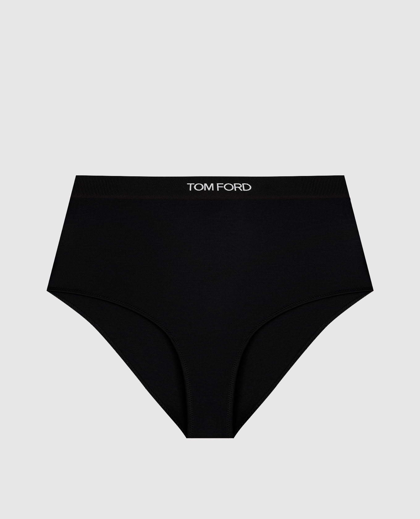 Black high-rise panties