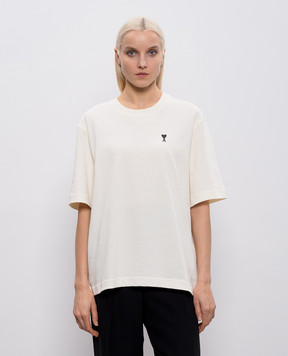 Ami Paris Place des Victoires beige t-shirt UTS387726w