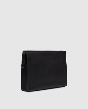 Gianni Chiarini Black leather clutch BSUB20638GRNCRV