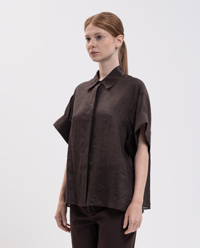 JOSEPH Justi brown shirt with frame JF010160