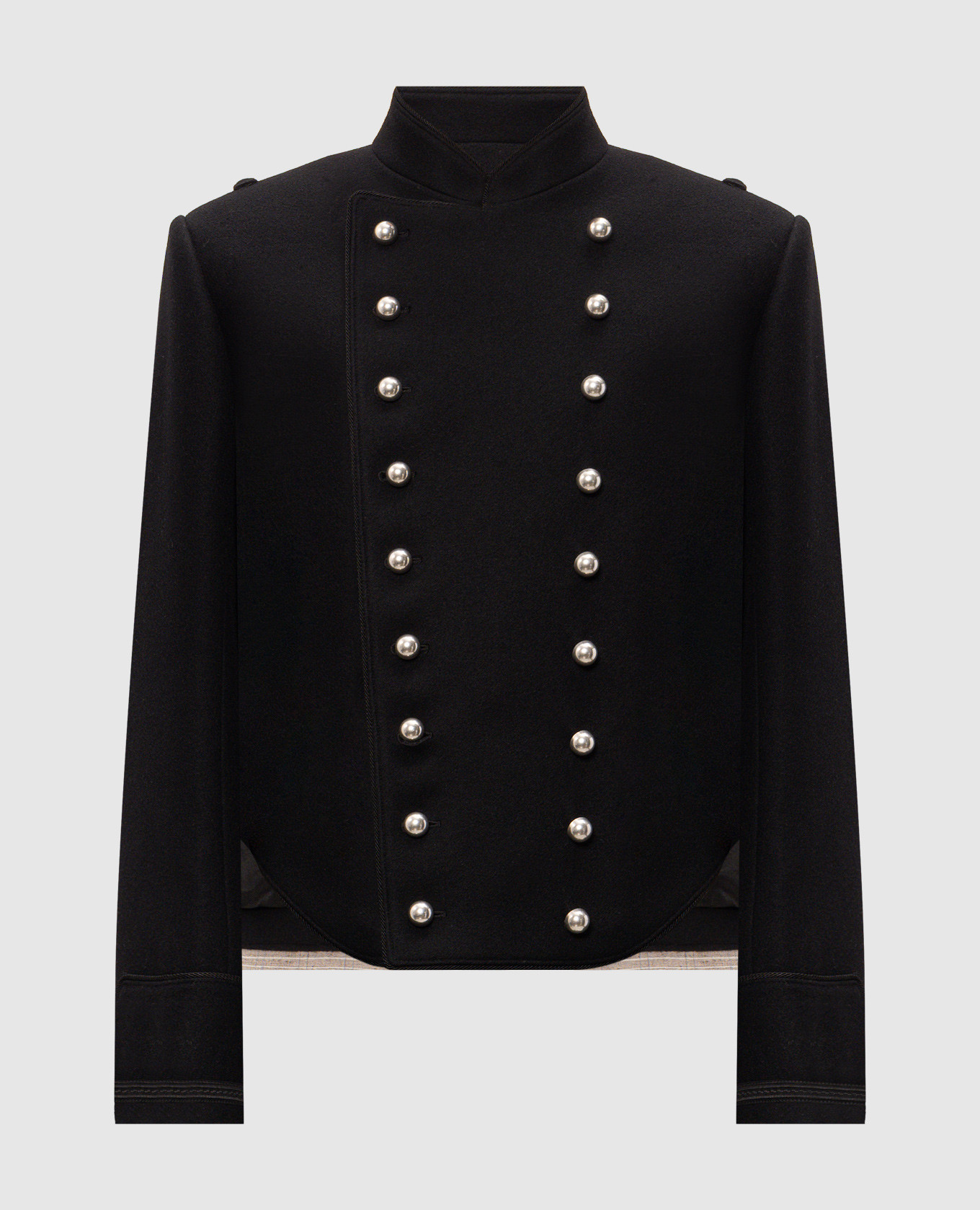 Noa Marsina black double-breasted cropped jacket Ann Demeulemeester