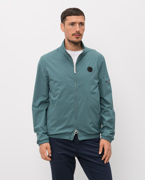 Stefano Ricci Green jacket with logo patch M6J4100010PL001HSAC64