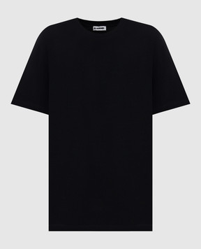 Jil Sander Black T-shirt with logo patch J40GC0142J20103
