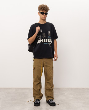 Rhude Black Winter 91 Rallye T-shirt RHPF26TT03012