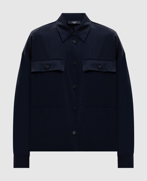 Max Mara Weekend Blue MULINO wool shirt WKDMULINO