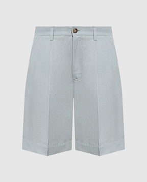 Woolrich Green Bermuda shorts with linen CFWWSH2005FRUT3043