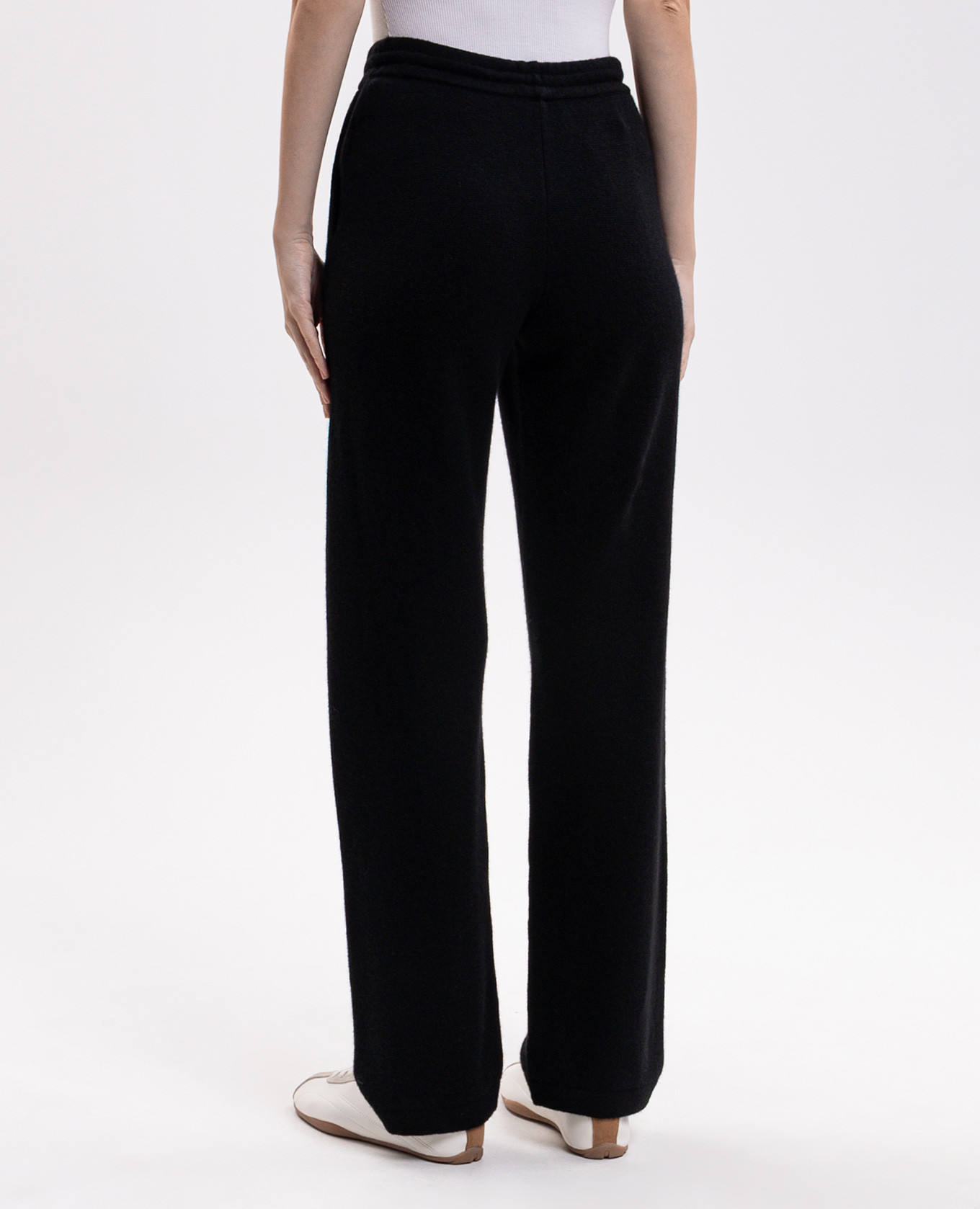 Black cashmere and wool pants Sporty & Rich 4
