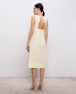 Peserico Yellow linen dress S0241102647