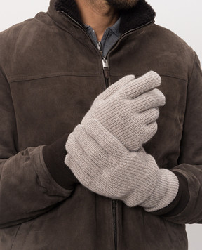 Brunello Cucinelli Beige cashmere gloves MQS95908