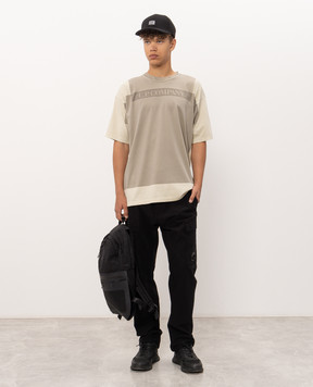 C.P. Company Beige T-shirt with print MTS275A005431P