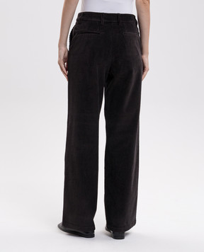 Momoni Brown corduroy pants Gyll MOPA06831MO