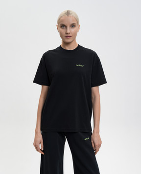 Off-White Black Arrow Leaves T-shirt 2AA089S26JER004
