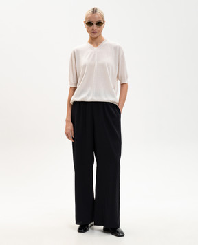 Sofie D`Hoore Ivory wool MEMO T-shirt MEMOYMER