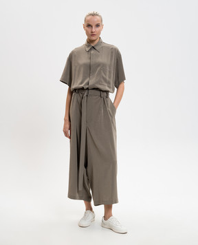 Y`S Yamamoto Khaki jumpsuit YQD15500