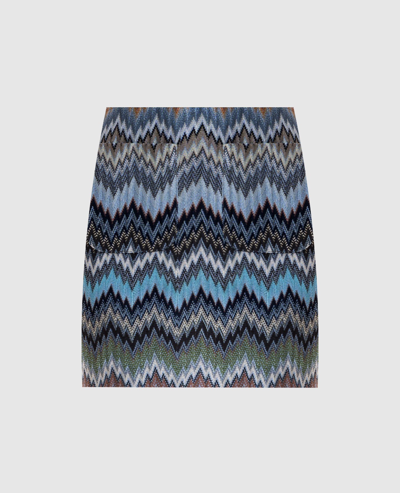 

Mini skirt pattern Missoni, Light blue