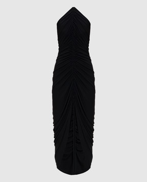 Alexander Wang Black midi dress with drapery 1CC1266893