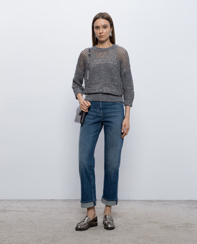 Peserico Gray linen jumper S99125F0309322
