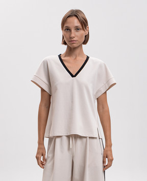 Max Mara Weekend Ivory top with edging WKDCALIFFO