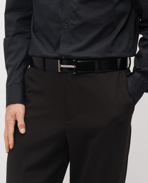Tom Ford Black glossy leather belt TB154LCL052S