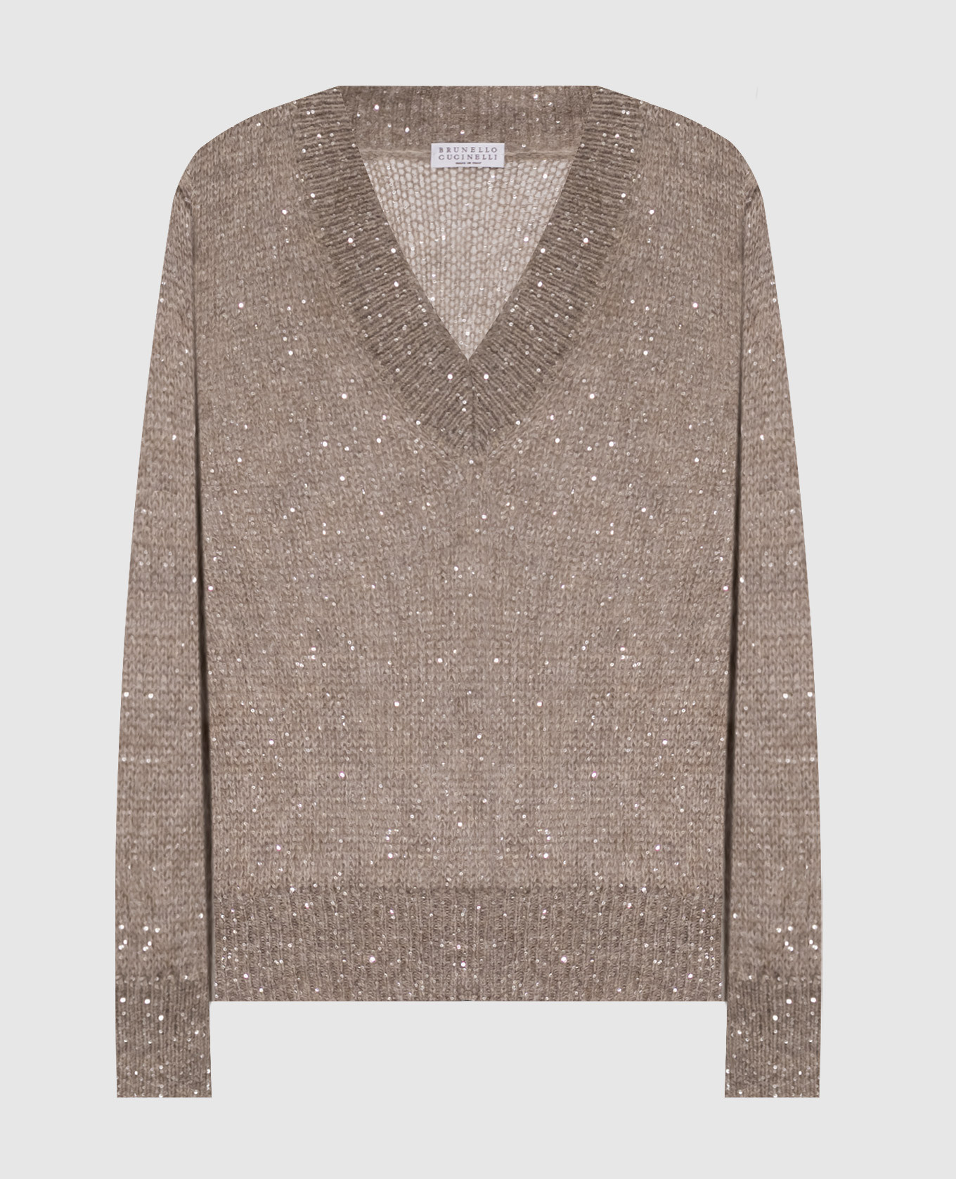 Beige alpaca wool pullover