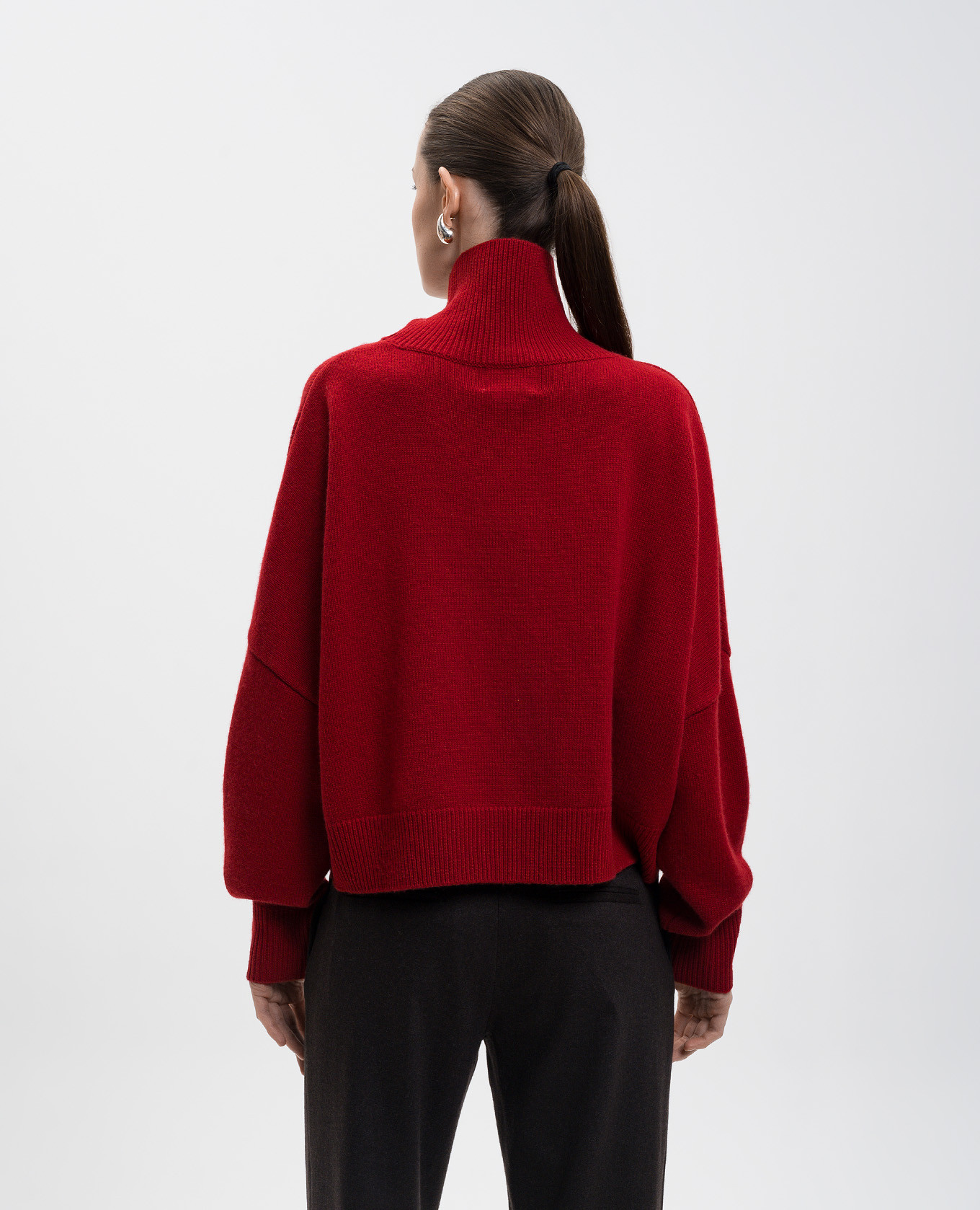 

Red LUKE sweater made of merino wool and cashmere Loulou de Saison