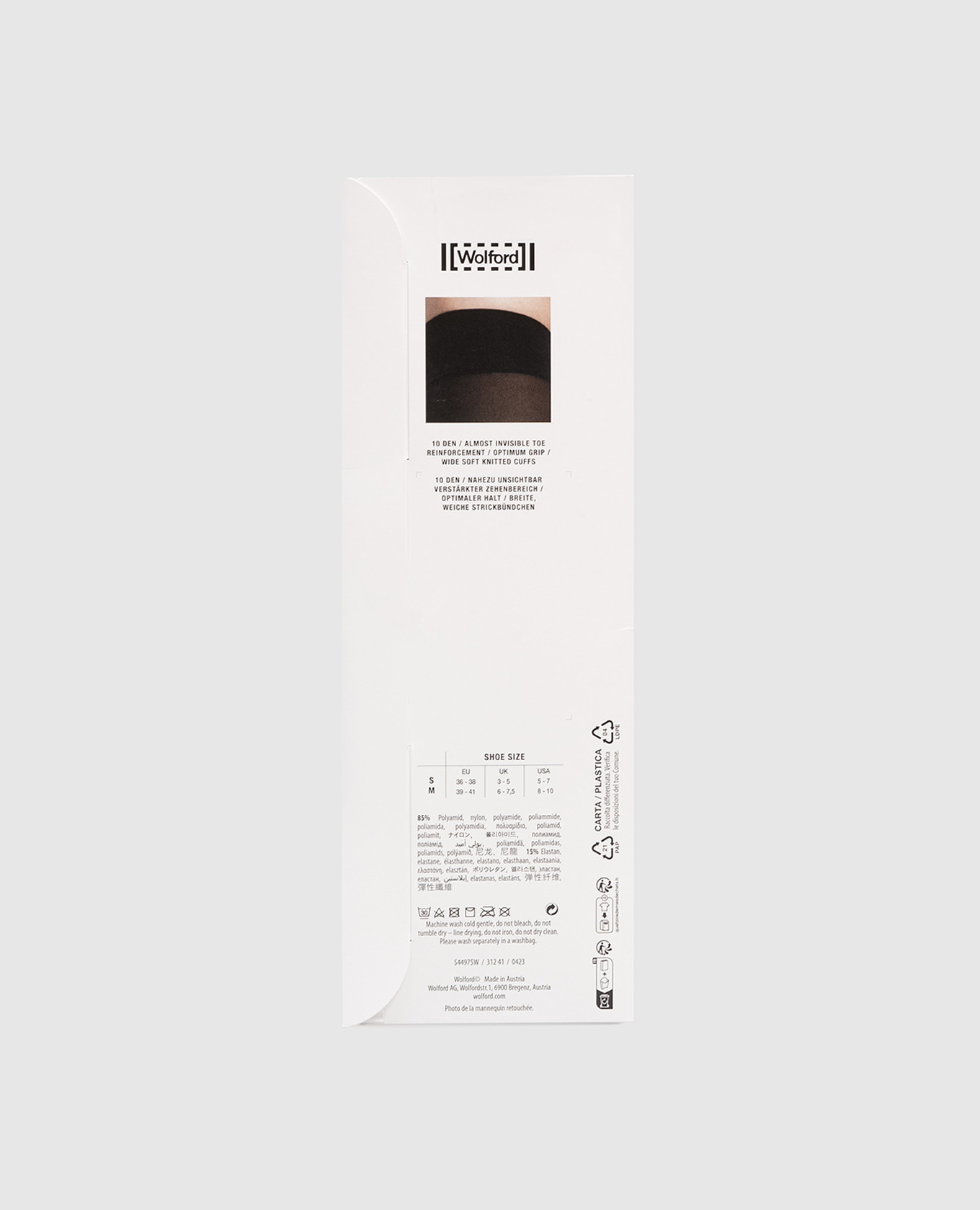 Black Individual 10 den knee socks Wolford 2