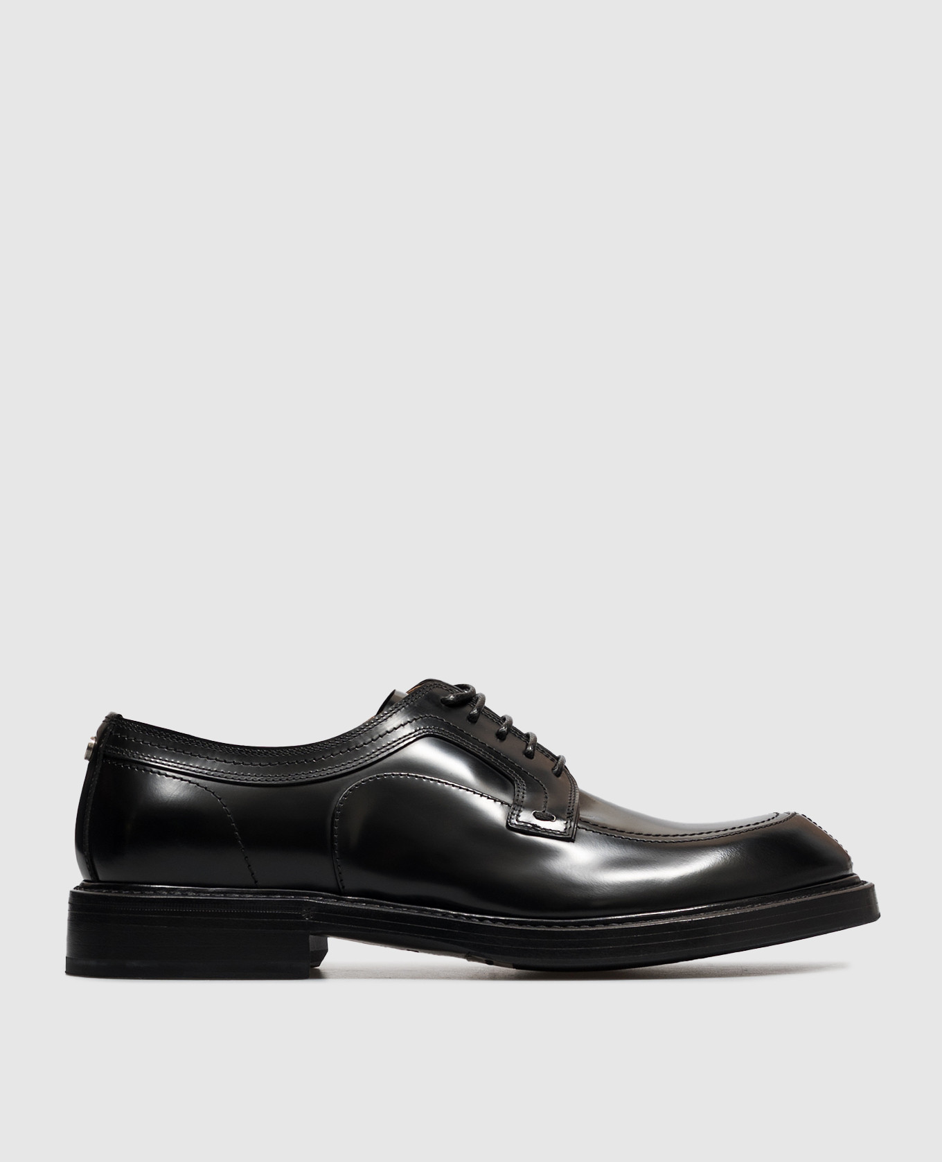 Black leather derby shoes Dolce&Gabbana
