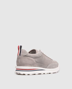 Thom Browne Gray suede sneakers MFE018BL0037