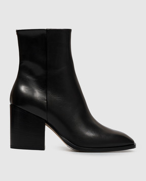 Aeyde Leandra black leather ankle boots ABLVPS70BL0217800001