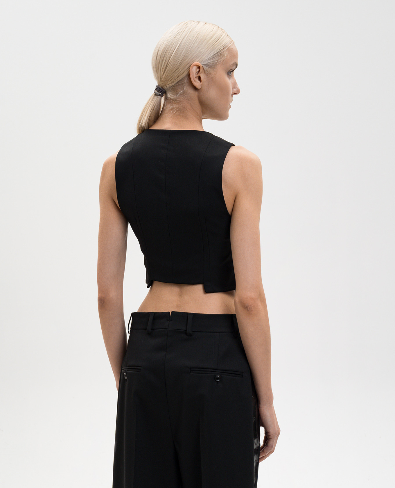 Black wool vest Vetements 4