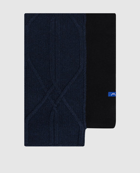 A Cold Wall Blue wool scarf ACWUA227