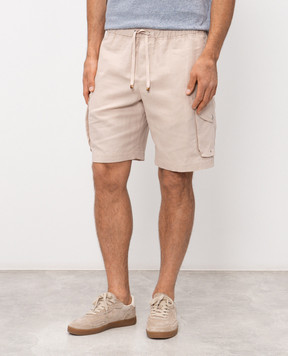 Brunello Cucinelli Beige cargo shorts MH255U0025