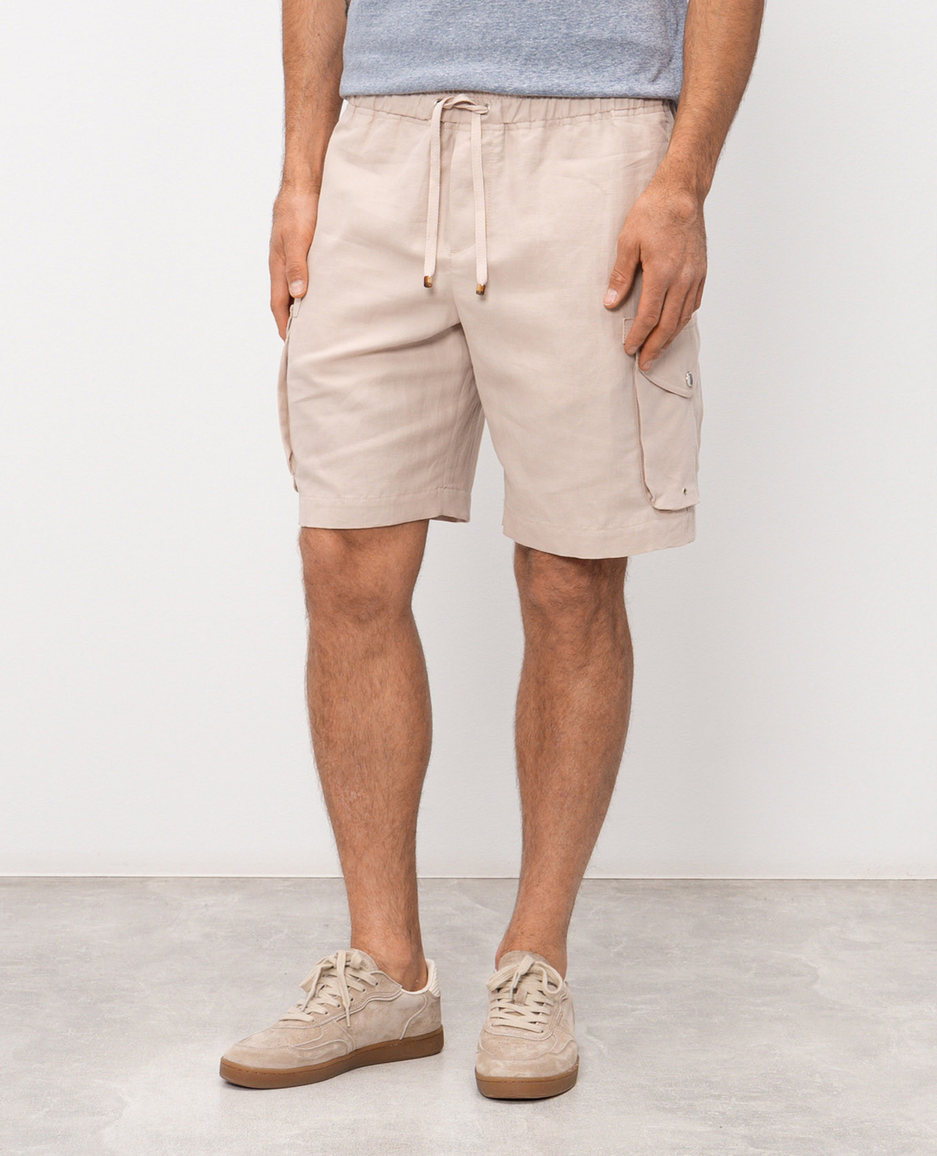 

Beige cargo shorts Brunello Cucinelli