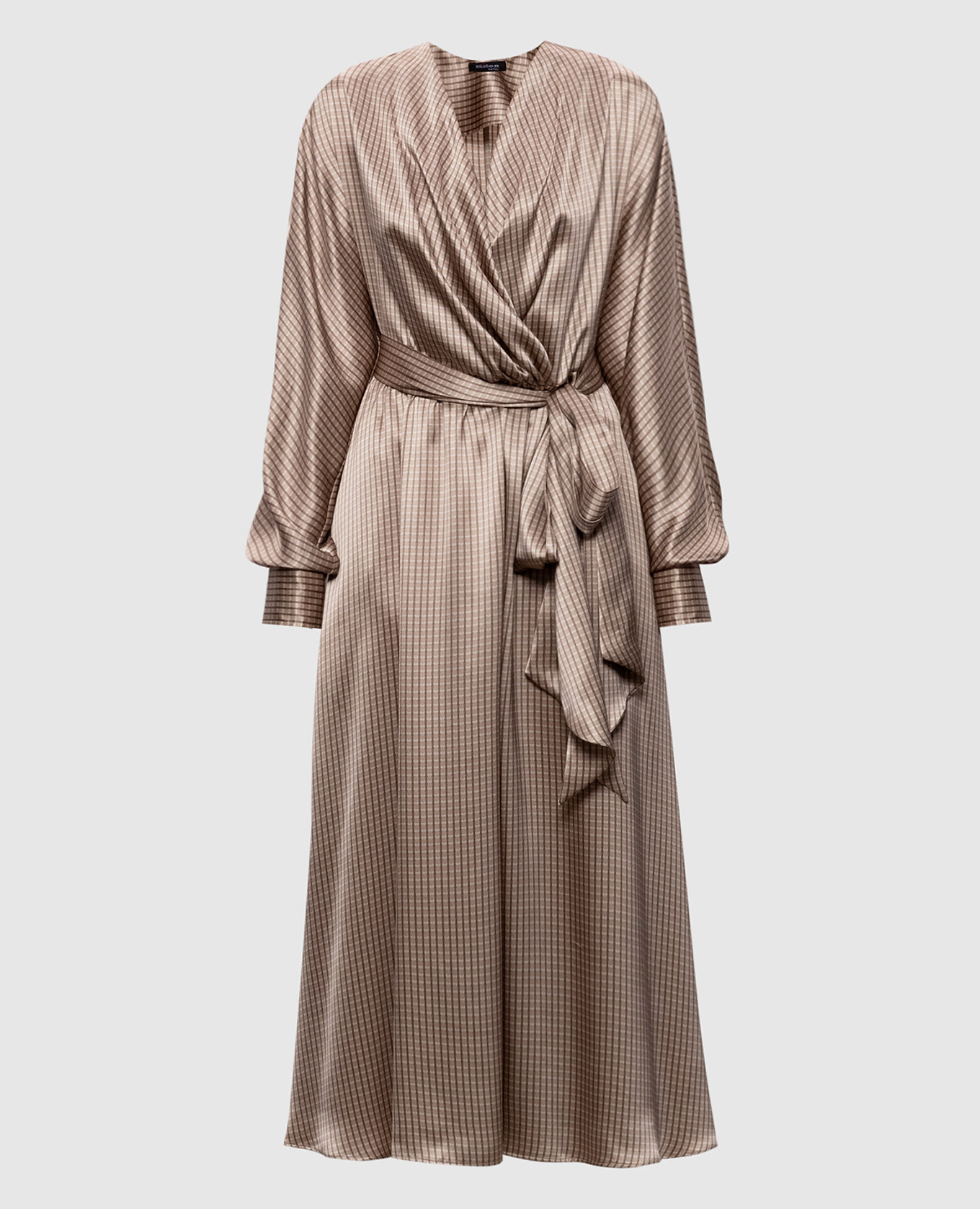Beige silk dress Kiton