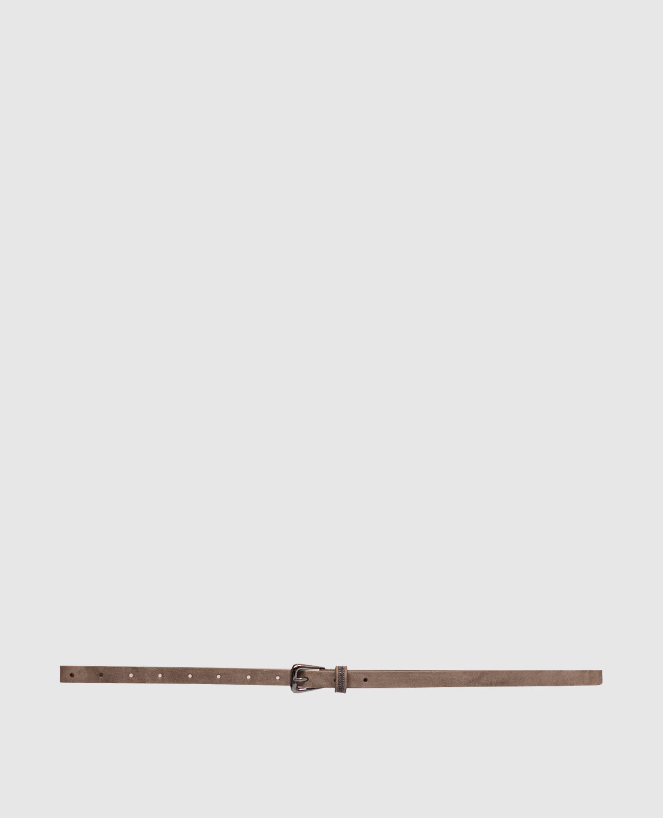 Brown suede belt