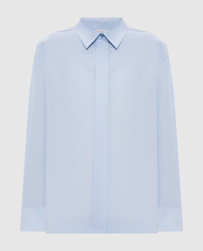 Peserico Blue shirt with a monil chain A0683901979