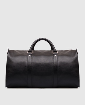 Doucal's Black leather travel bag DB002303UT972