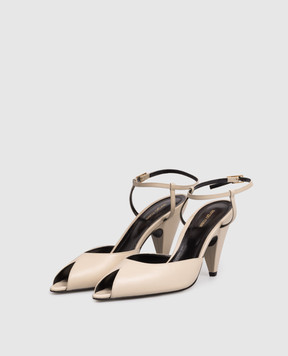 Sergio Rossi Beige leather Beak sandals B13190MMVN13