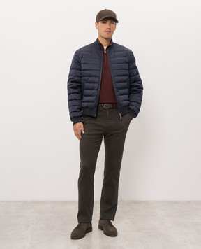 Kiton Burgundy wool jumper UMK0899