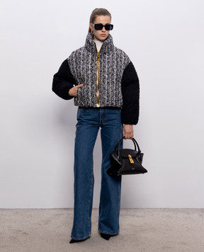 Balmain Tweed jacket with wool HF1TP140MI65