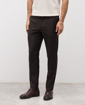 Dolce&Gabbana Brown wool pants GP0N7TGK059